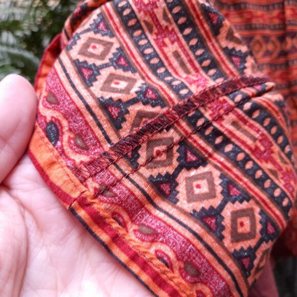 Tribal Print Mini Skirt Aztec Southwestern by Sunset Surf Co. Size Small - Picture 5 of 15